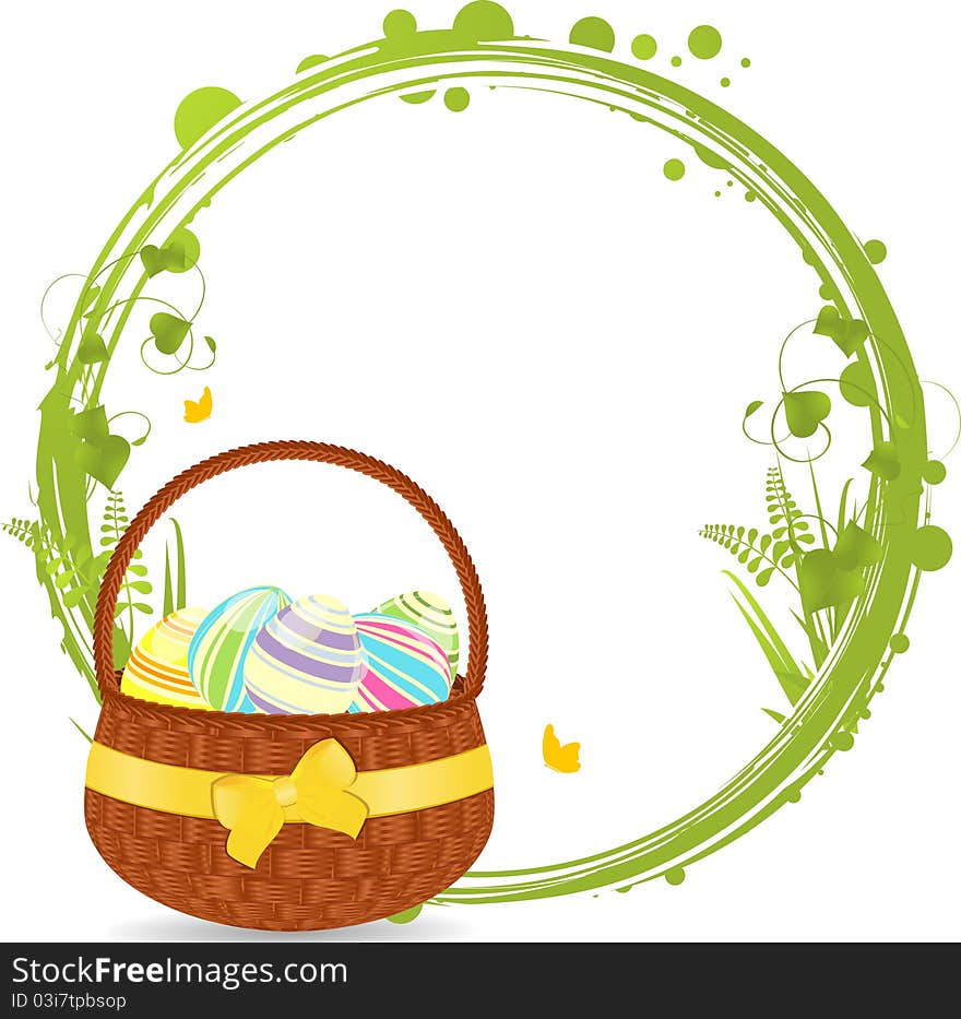 Easter basket and border