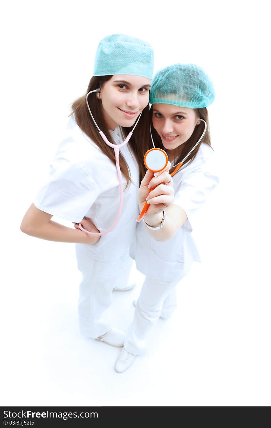 Nurses with stethoscope