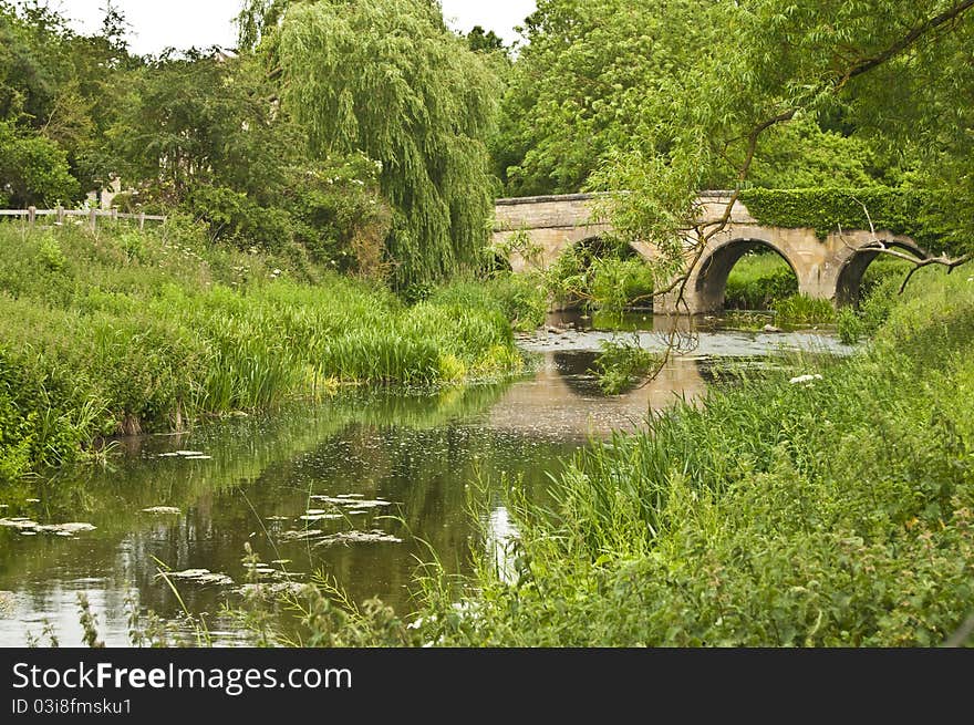 River & bridge at Barrowden near Stamford, East Anglia in the United Kingdom. River & bridge at Barrowden near Stamford, East Anglia in the United Kingdom