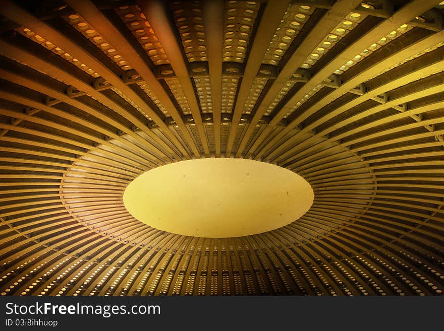 Dome of the exhibition hall on fair in Belgrade. Dome of the exhibition hall on fair in Belgrade.