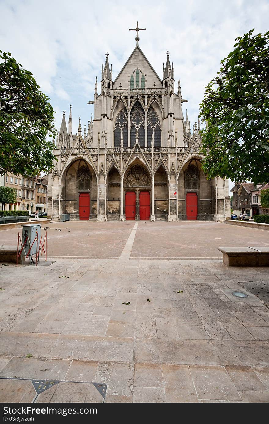 Gothic Saint-Urbain Basilica in Troyes