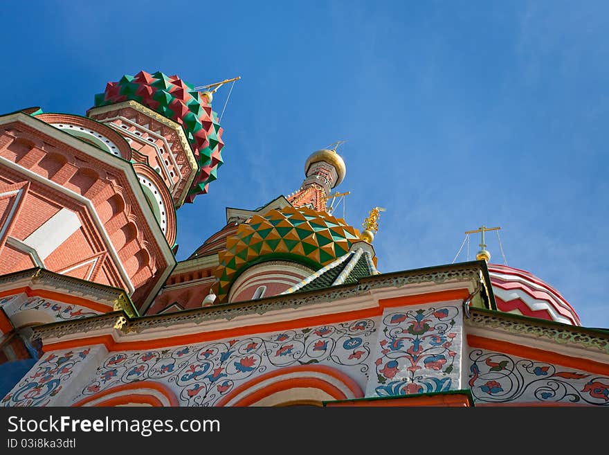 Cupola of Saint Basil's Cathedral in Moscow