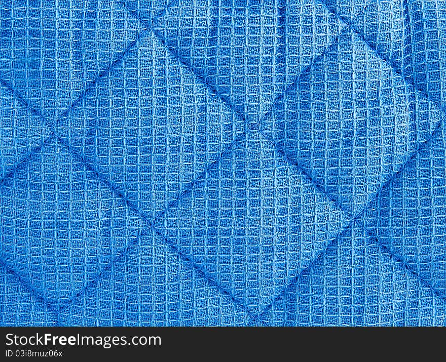 Texture of quilted fabric