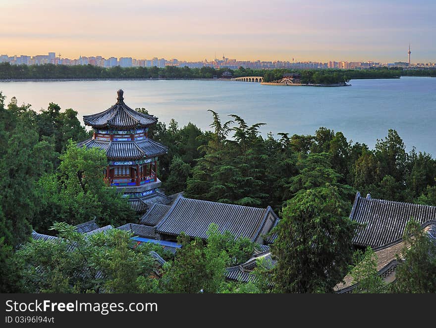 Beijing Cityscape-The Summer Palace Lake