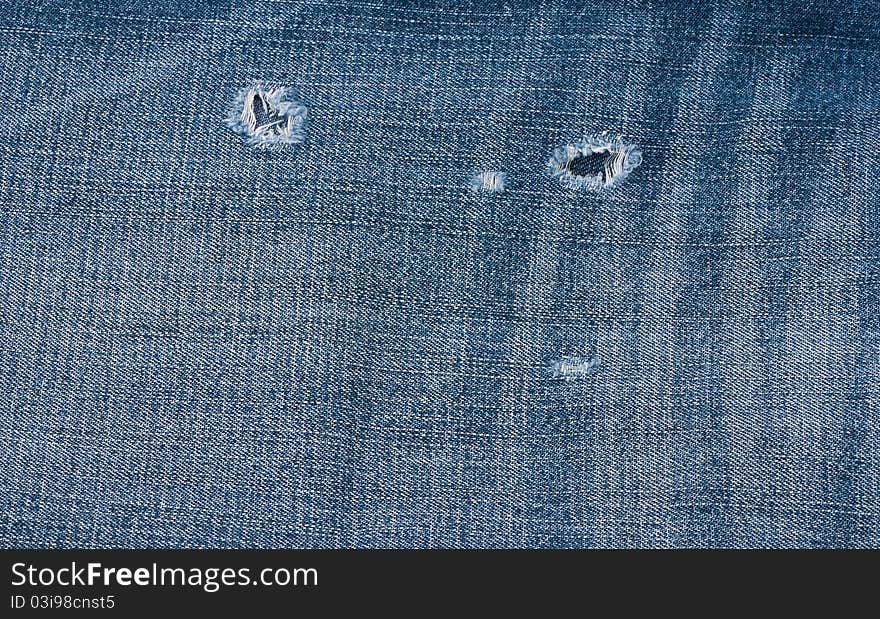 Close up of jean texture