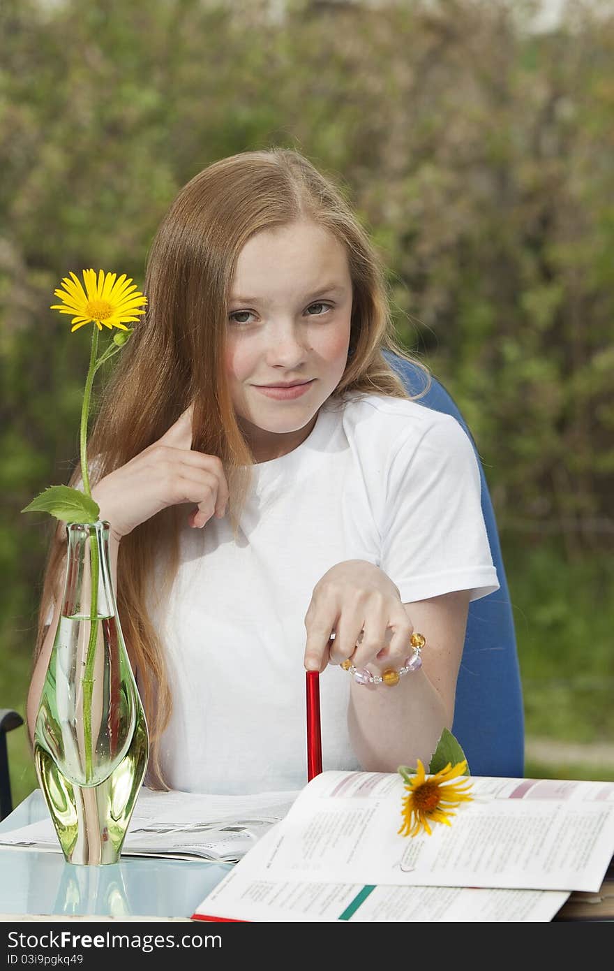 Portrait of the young girl