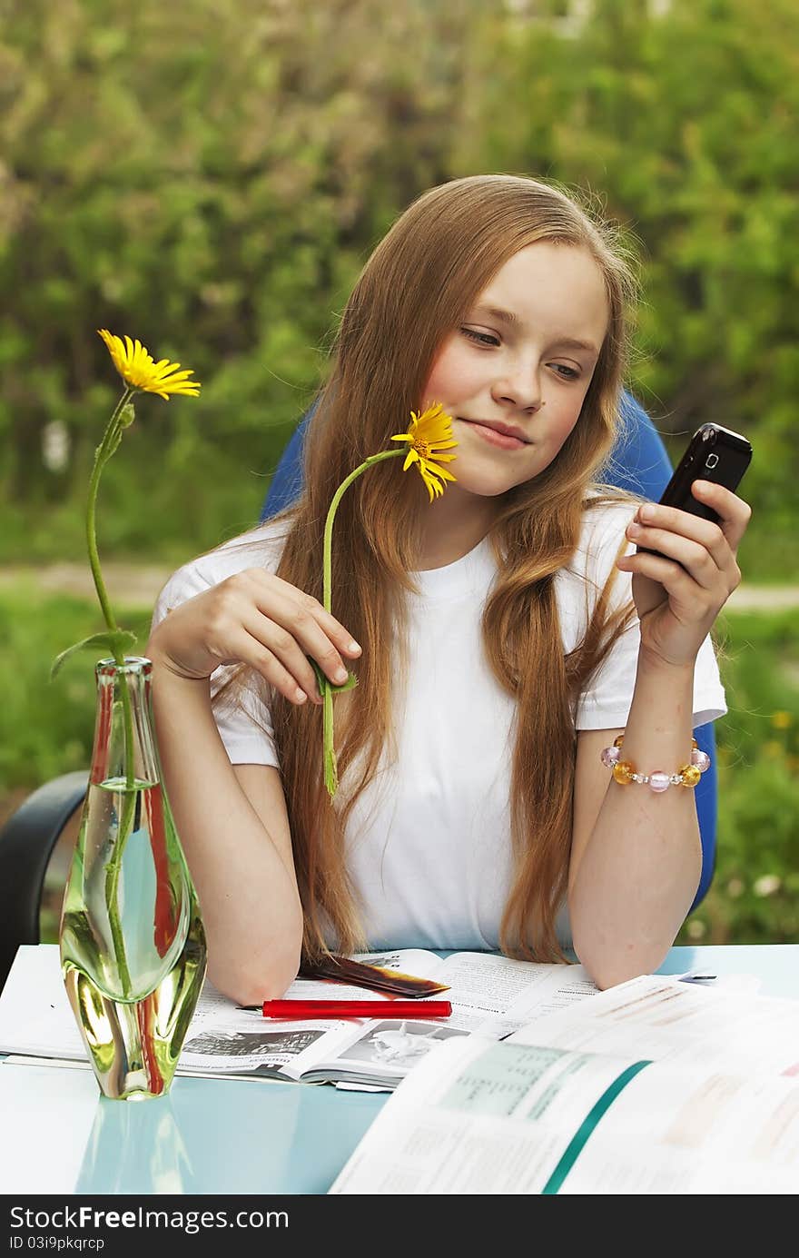 Portrait of the young girl