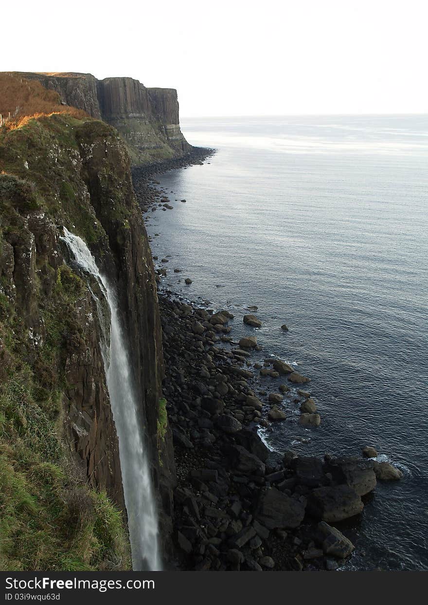 Waterfall of Kilt Rock, Scotland