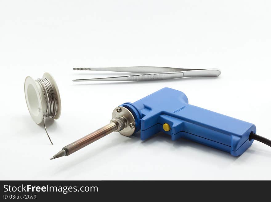 Electric soldering gun