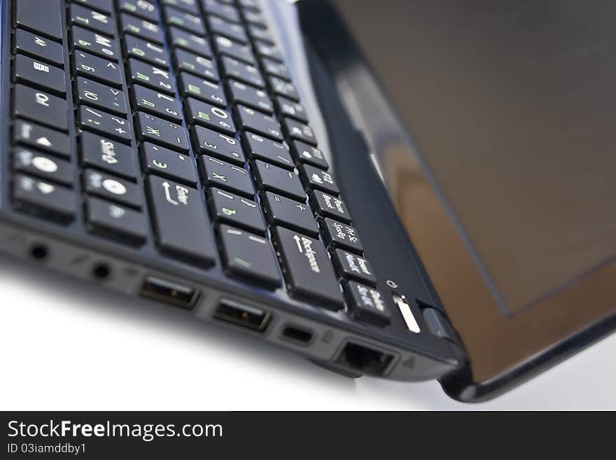 Modern black laptop