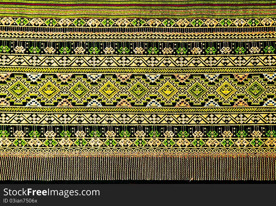 Ancient thai woven cloth