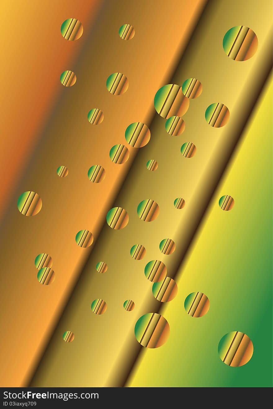 Abstract color background with bubbles and lines. Abstract color background with bubbles and lines