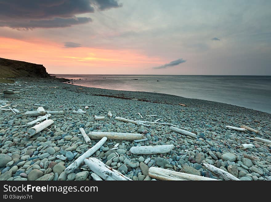 Beach and sunset