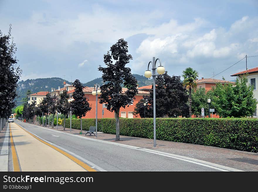 Urban landscape a small Italian town. Urban landscape a small Italian town