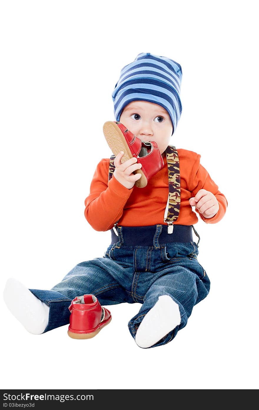 Foto-little boy in a cap