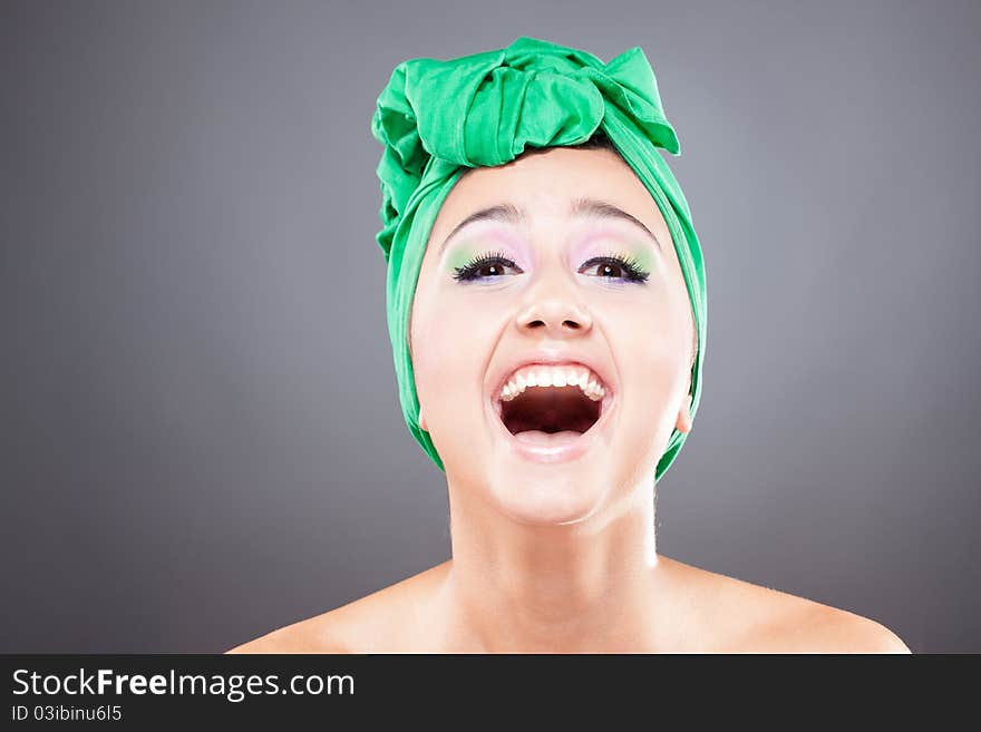 Happy smiling young woman