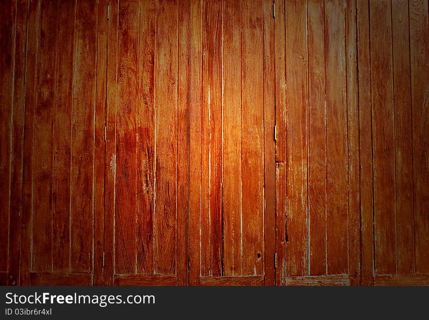 Wooden wall