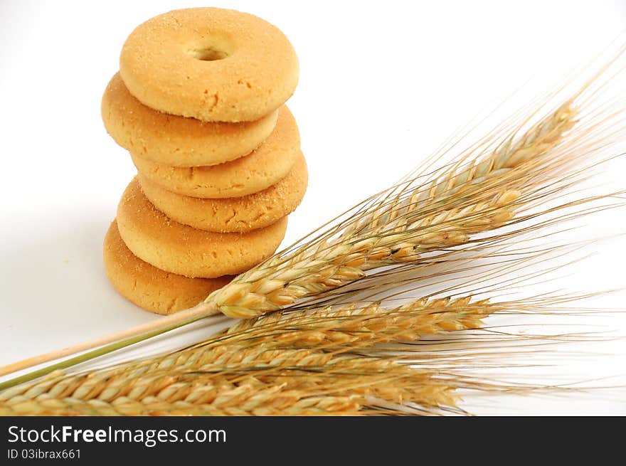 Biscuits and ear photographed in gallarate. Biscuits and ear photographed in gallarate