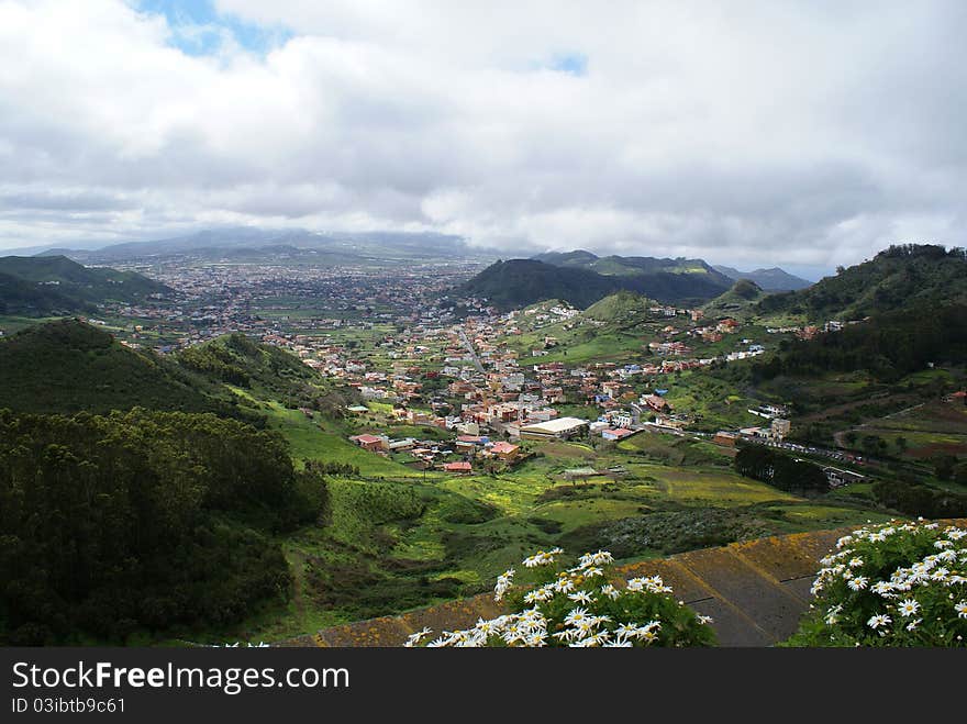 View on valley Las Mercedes