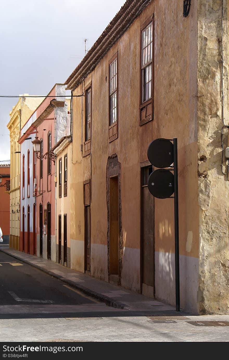 Old Houses In Spanish Town La Laguna