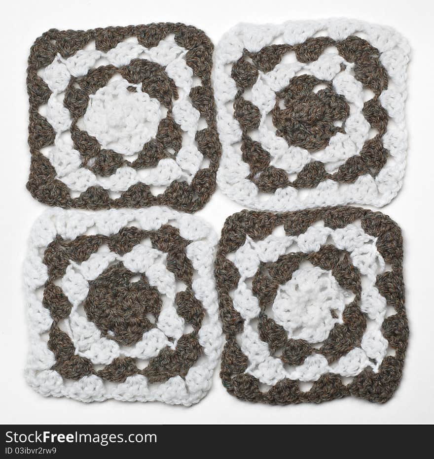 Knitted monochrome pattern