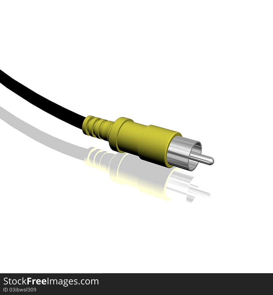 HDTV Cable - 3d rendering image