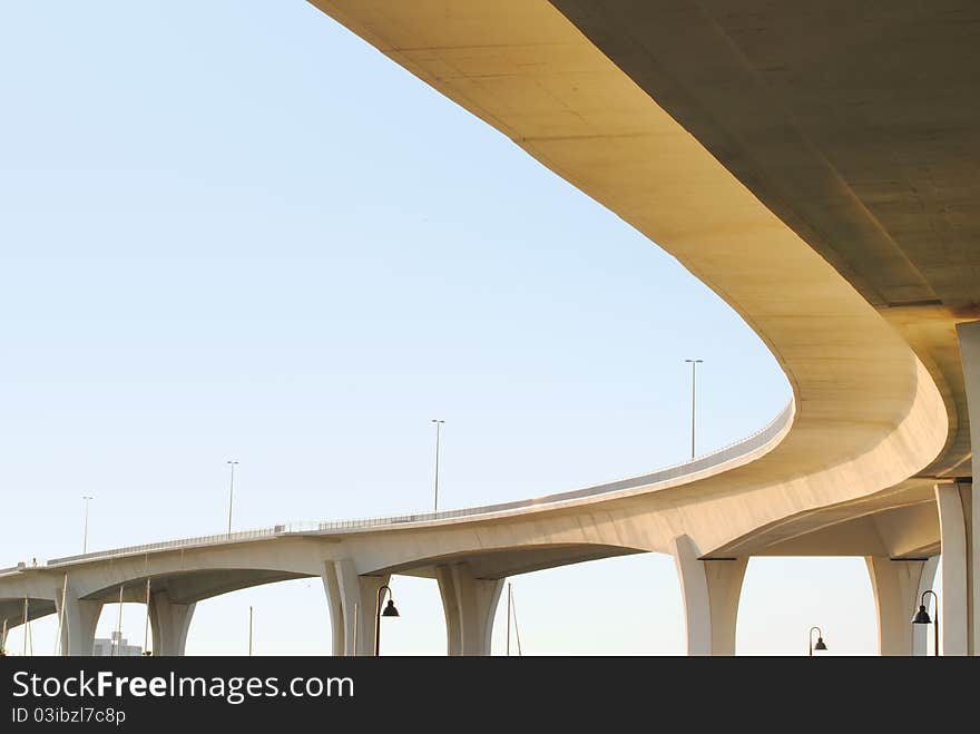 Massive Bridge against a blue Sky