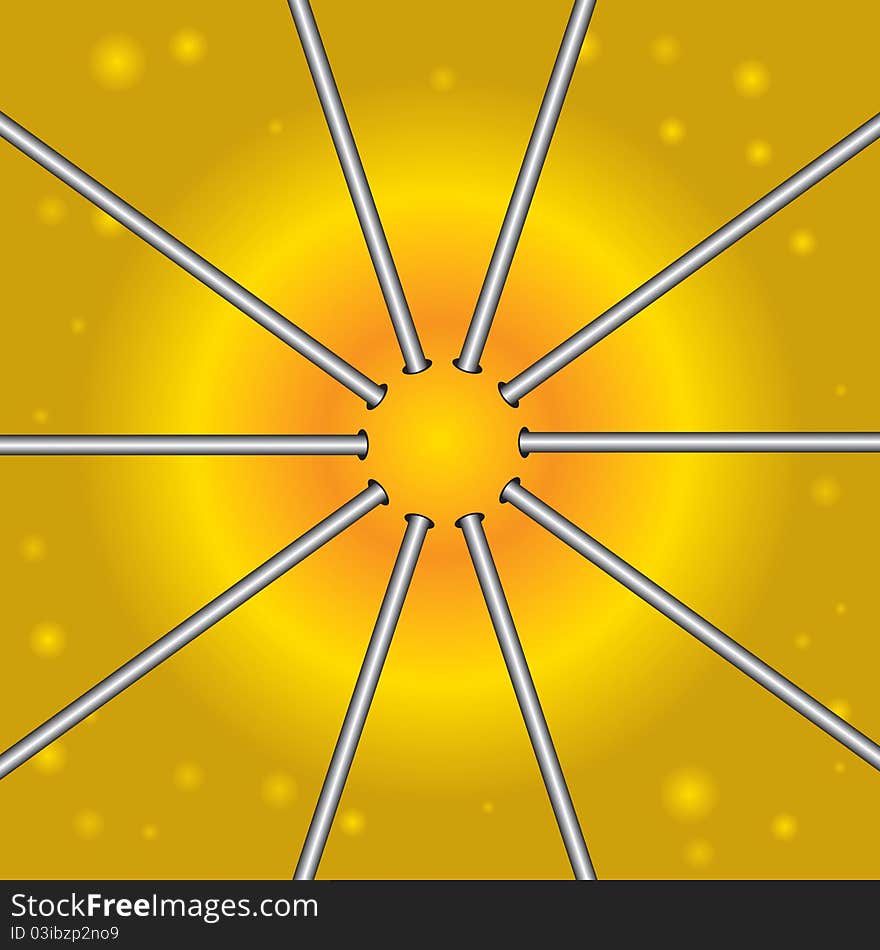 Solar energy abstract of sun