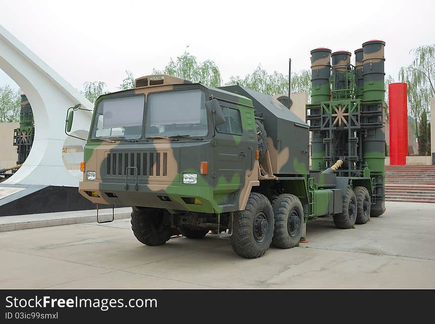 China Anti aircraft missile system and launcher.