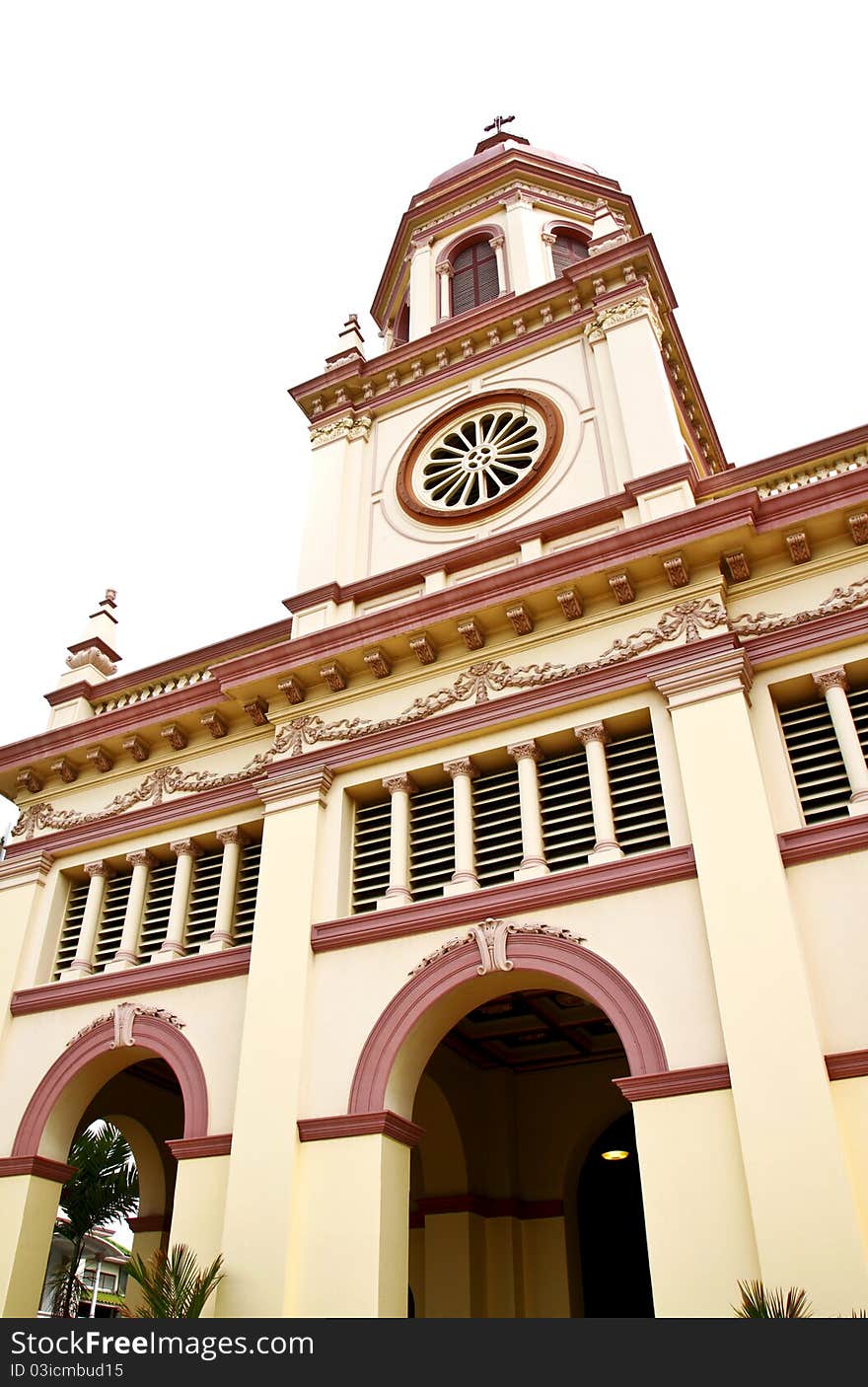 Santa Cruz Portuguese Church in Bangkok, thailand. Santa Cruz Portuguese Church in Bangkok, thailand