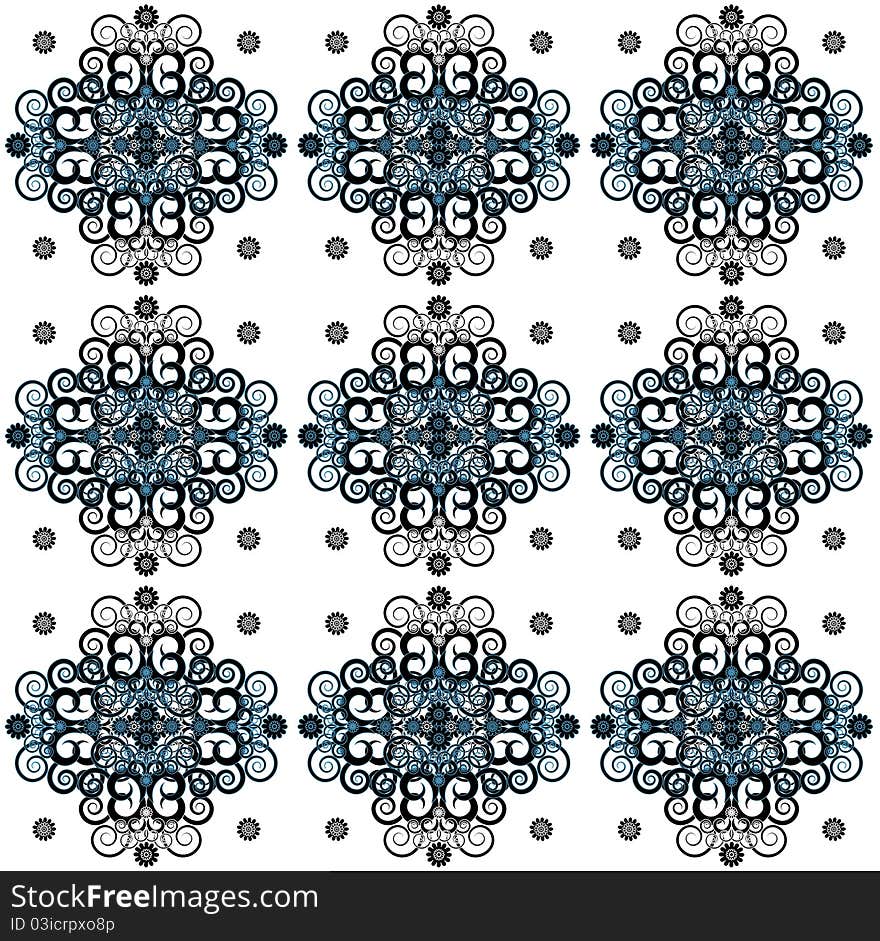 Pattern with flower seamless texture