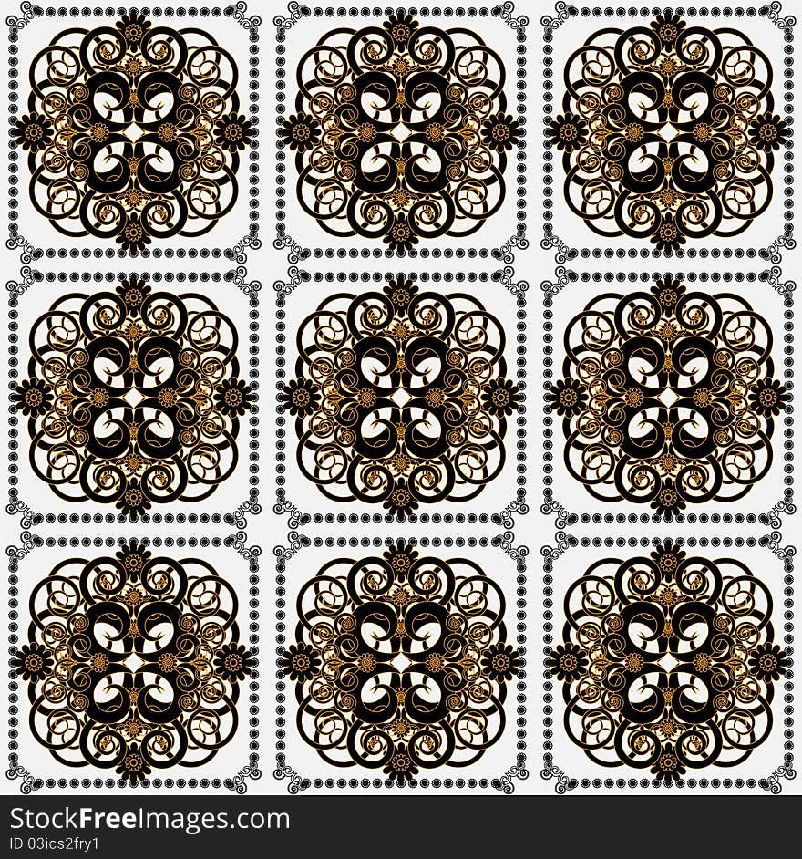 Pattern with flower seamless texture