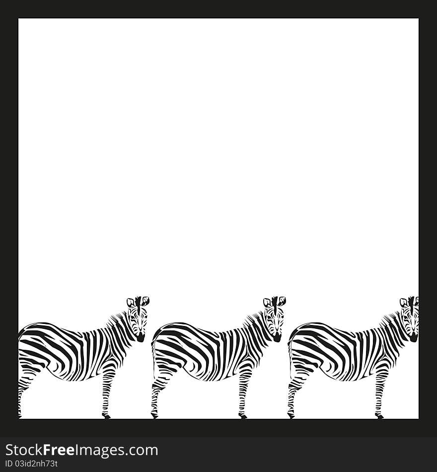 Drawing of a zebra