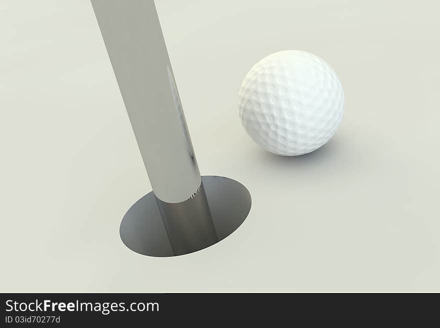 3d Golf Ball