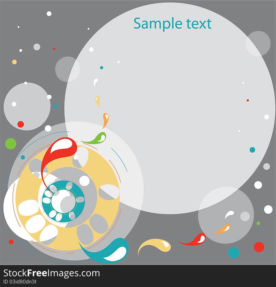 Abstract background circles grey blubs