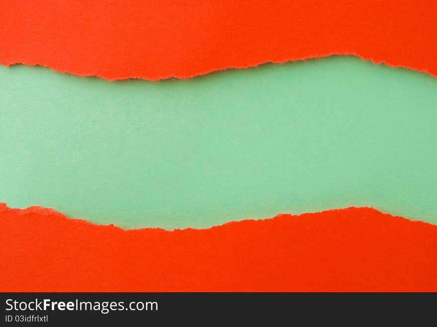 The background paper of red and green