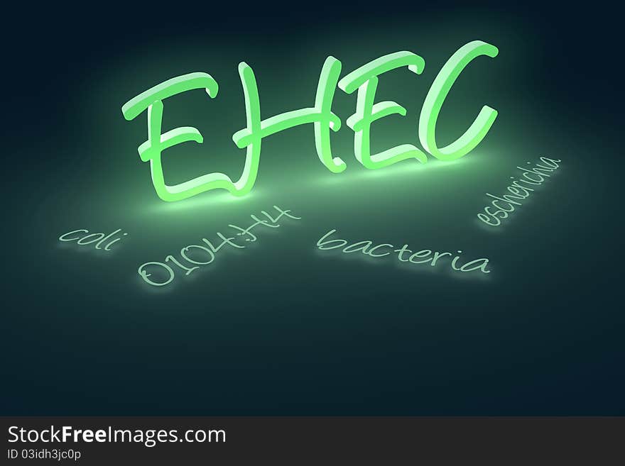 EHEC coli bacteria text