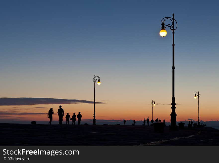 Sunset On Pier