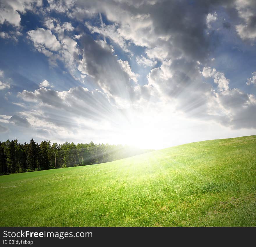 Perfect curves of a beautiful landscape. Perfect curves of a beautiful landscape