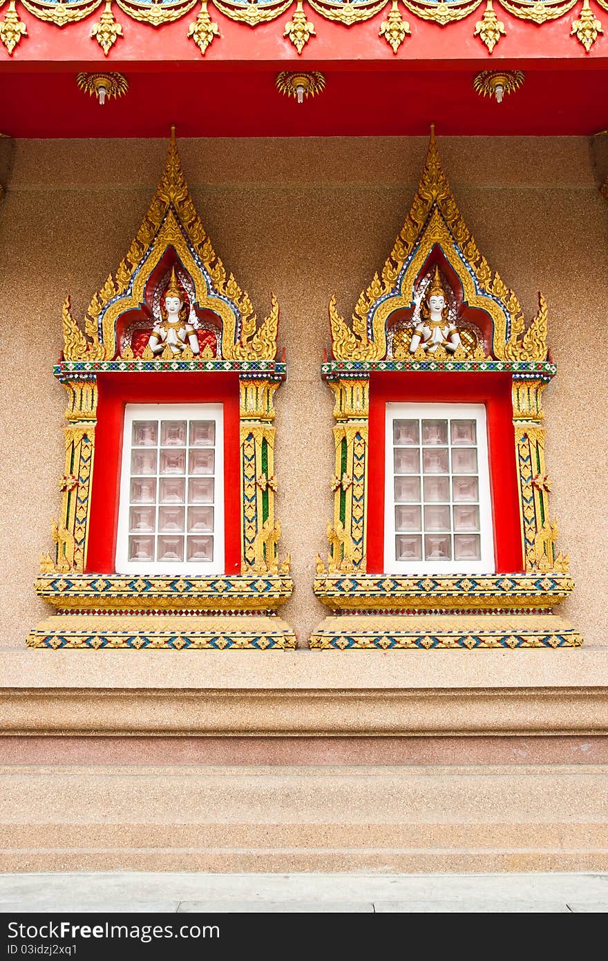 Art architecture temple Bangkok in Thailand. Art architecture temple Bangkok in Thailand