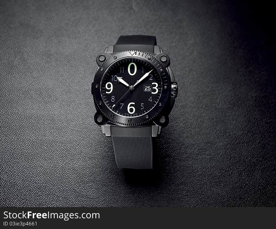 Stylish contemporary wrist watch