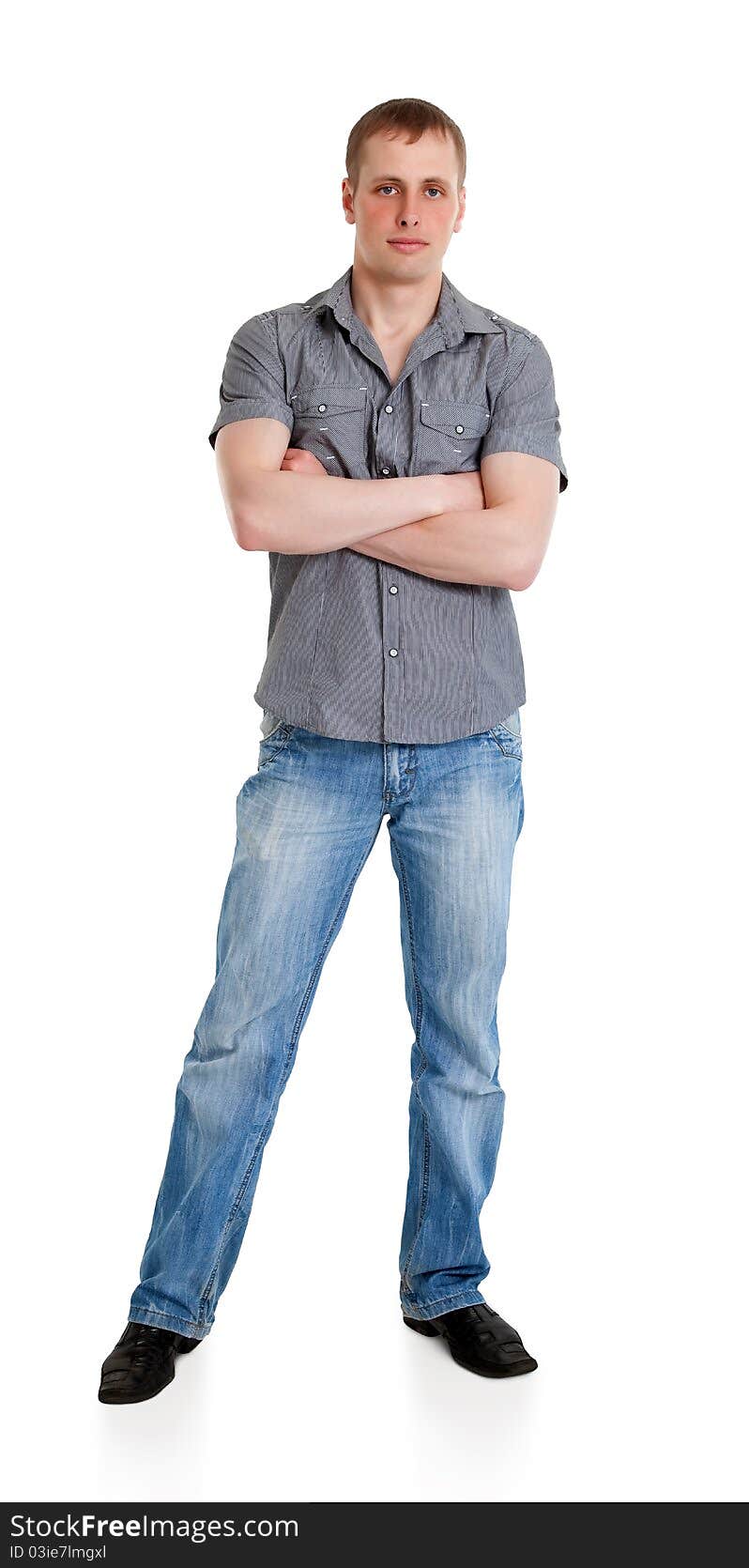 Sports guy in jeans