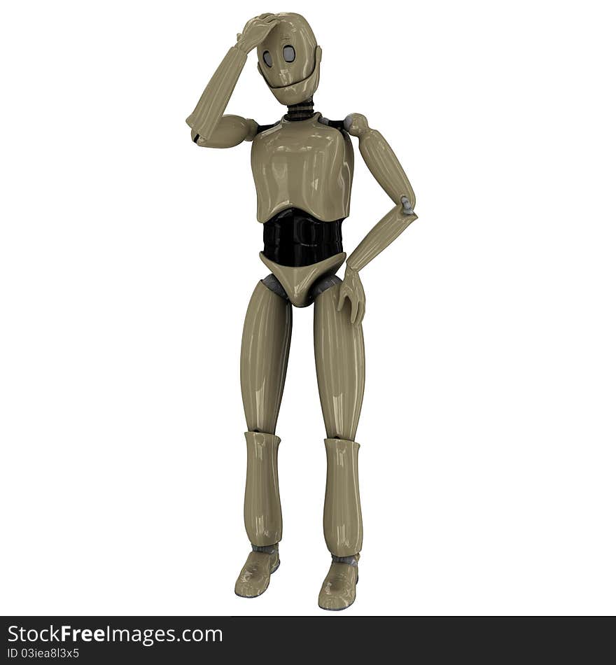 Thinking manikin robot