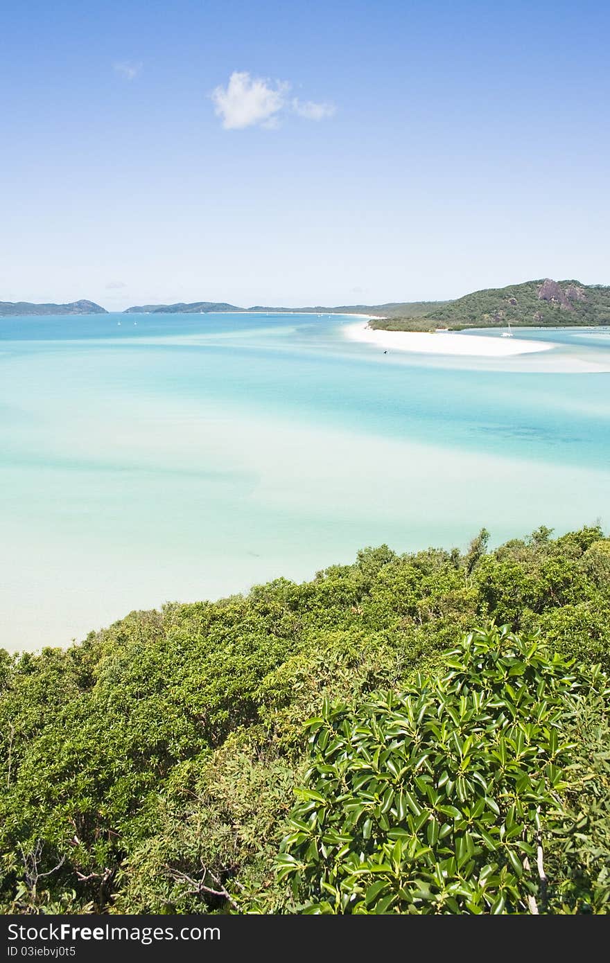 Whiteheaven beach, the most famous beach in Whitsunday Islands. Queensland. Australia