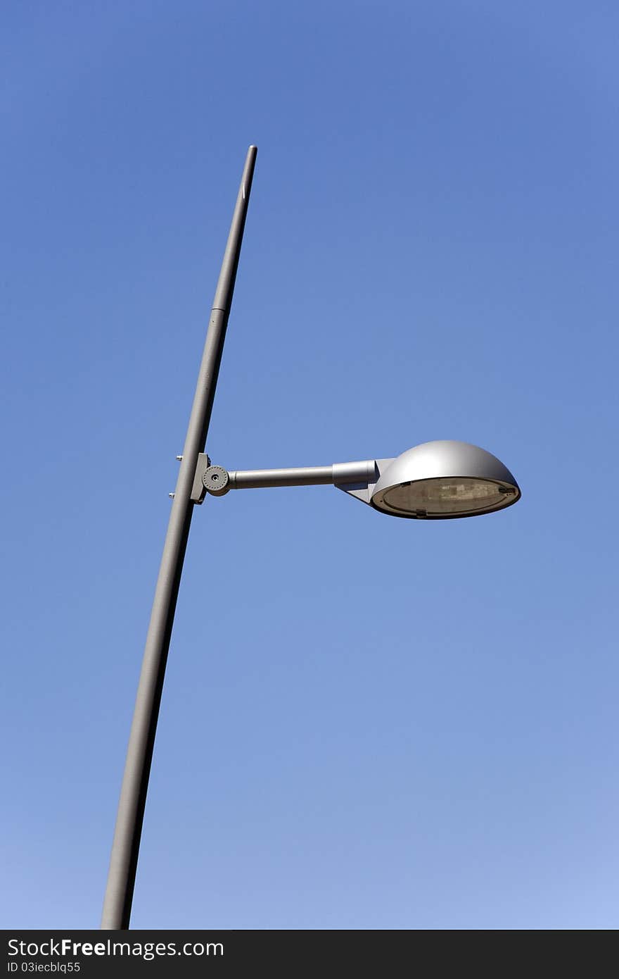 Urban lamp placed on a modern city. Urban lamp placed on a modern city