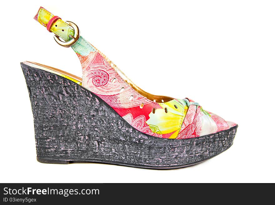 Fashionable women's summer shoes. Fashionable women's summer shoes