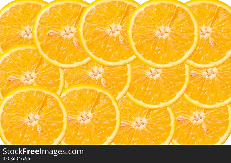 Orange slice background