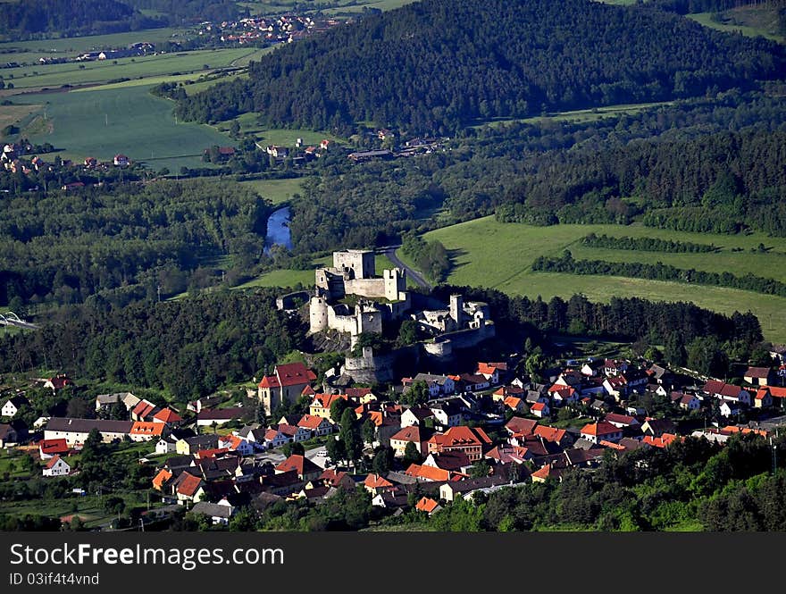 Rabi castle - air photo