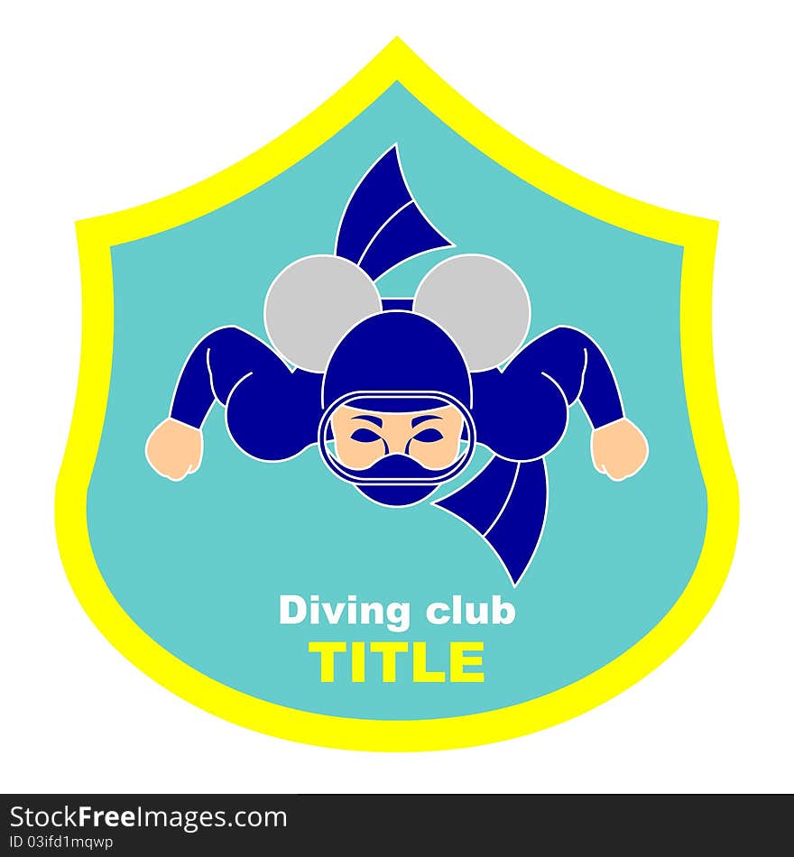 Logo diving club