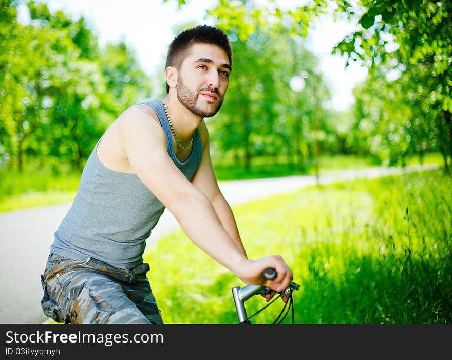 Young Man Cyclist